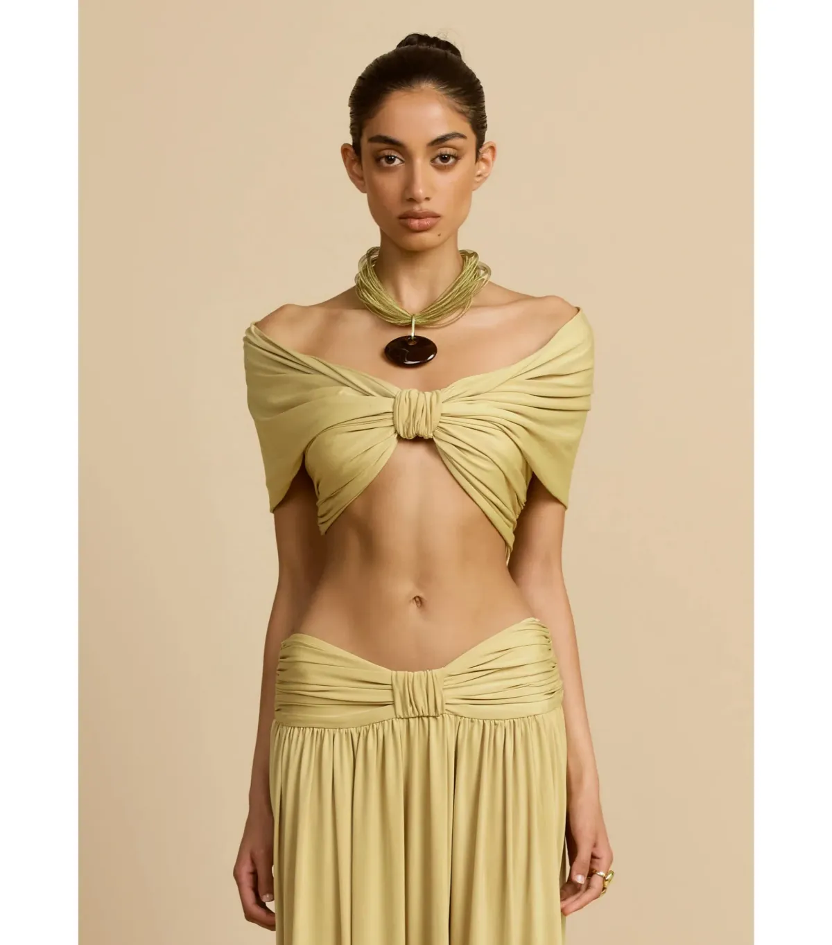 Arcina Ori Alessia Top and Maxi Skirt In Gold Size S / AU 8 - Image 3