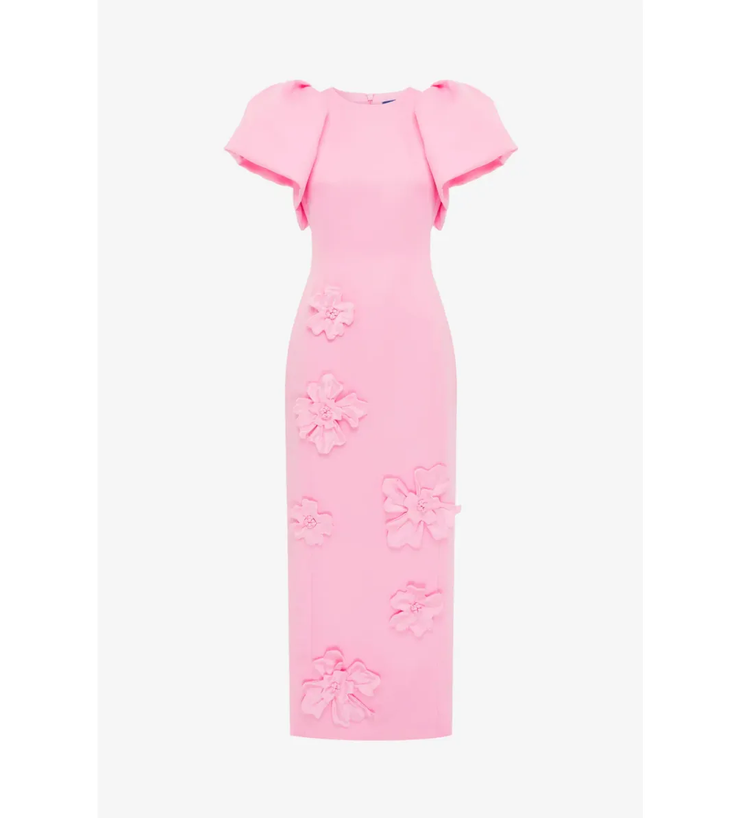 Leo Lin Lucinda Floral Appliqué Maxi Dress in Baby Pink Size 12 for rent on The Volte - main image