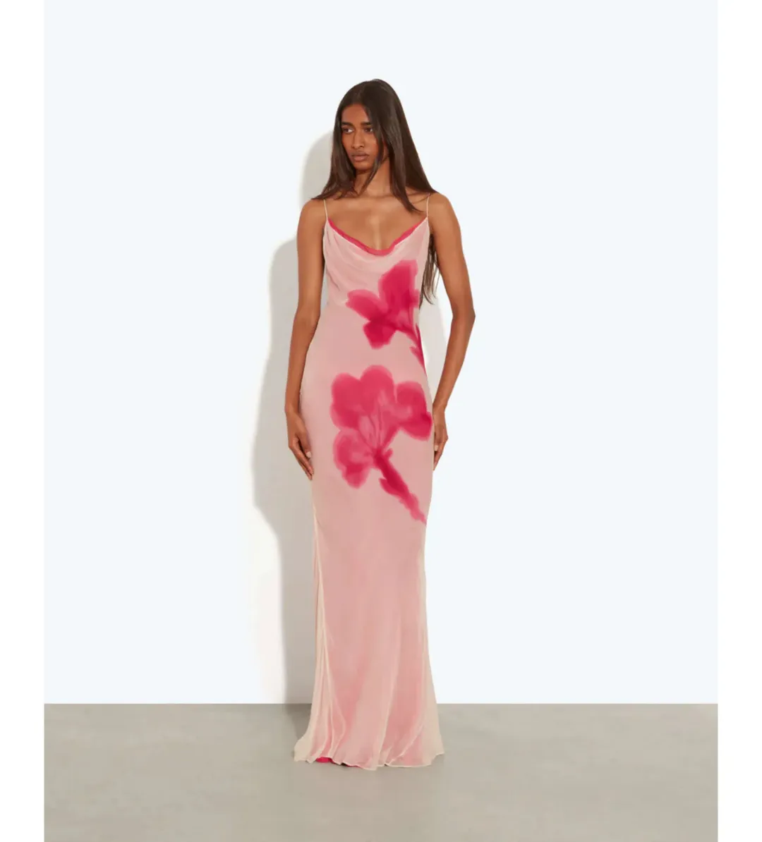 Rat and Boa Corali Maxi Dress in Pink Floral Size M / AU 10 for rent on The Volte - main image