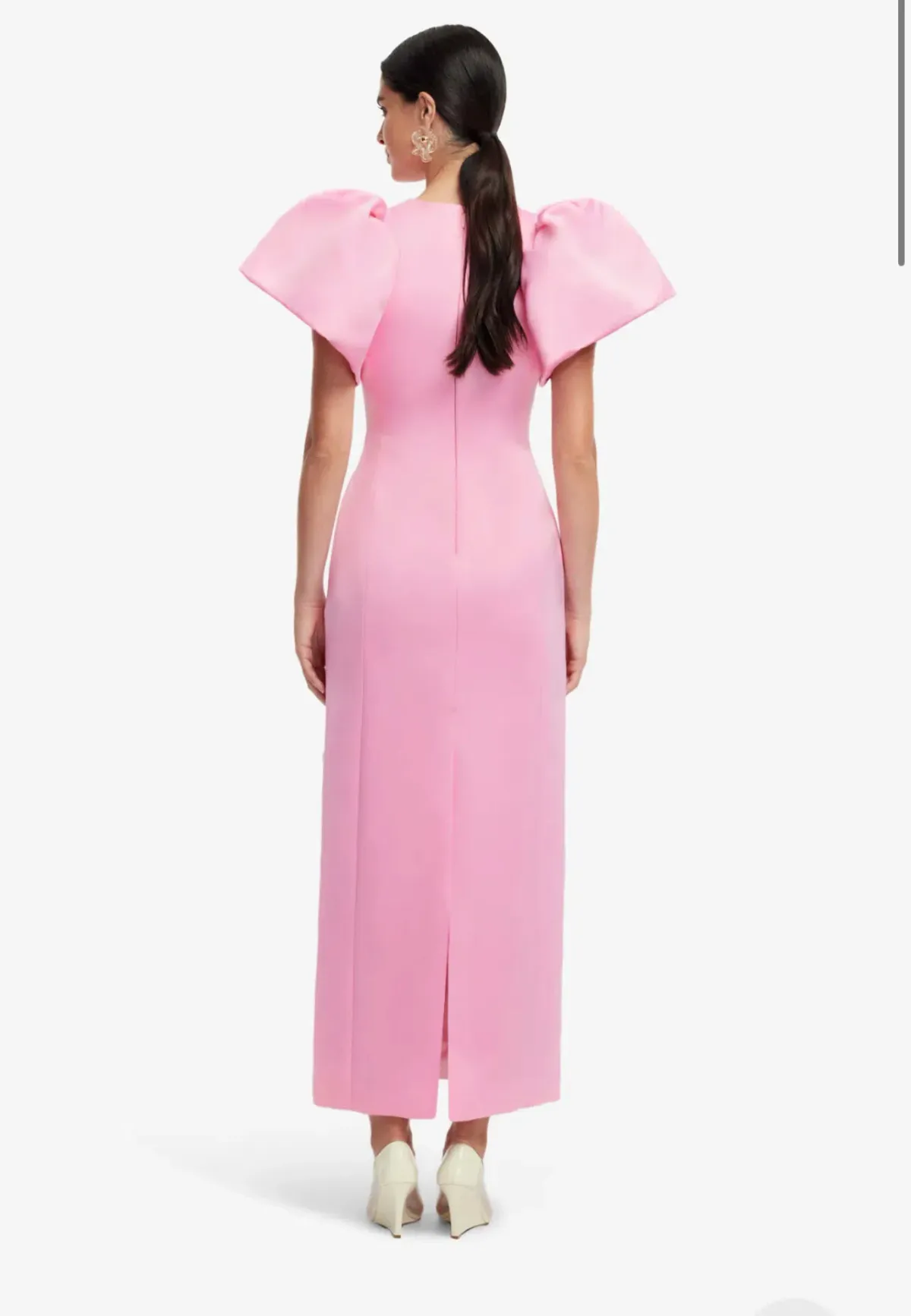 Leo Lin Floral Appliqué Maxi Dress Pink Size 10 - Image 2