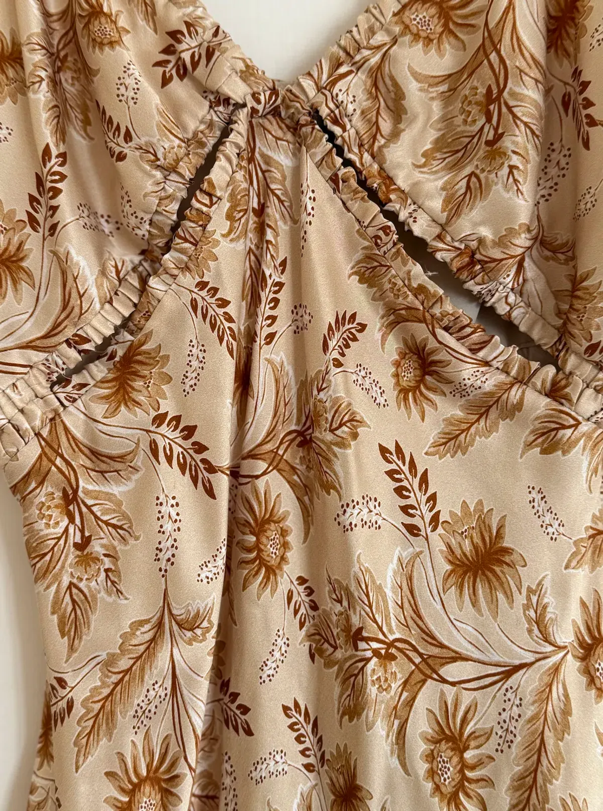 Bec & Bridge Fleetwood Midi Dress Cream Floral Size 8 - Image 5