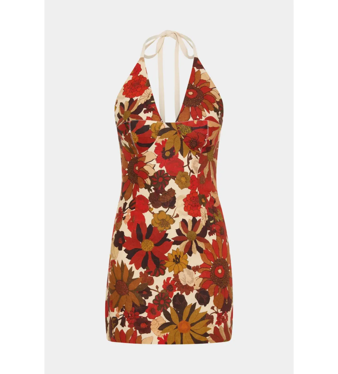 Sir The Label Castella Mini Dress Red Floral Rosso Size 1/AU 8 for rent on The Volte - main image
