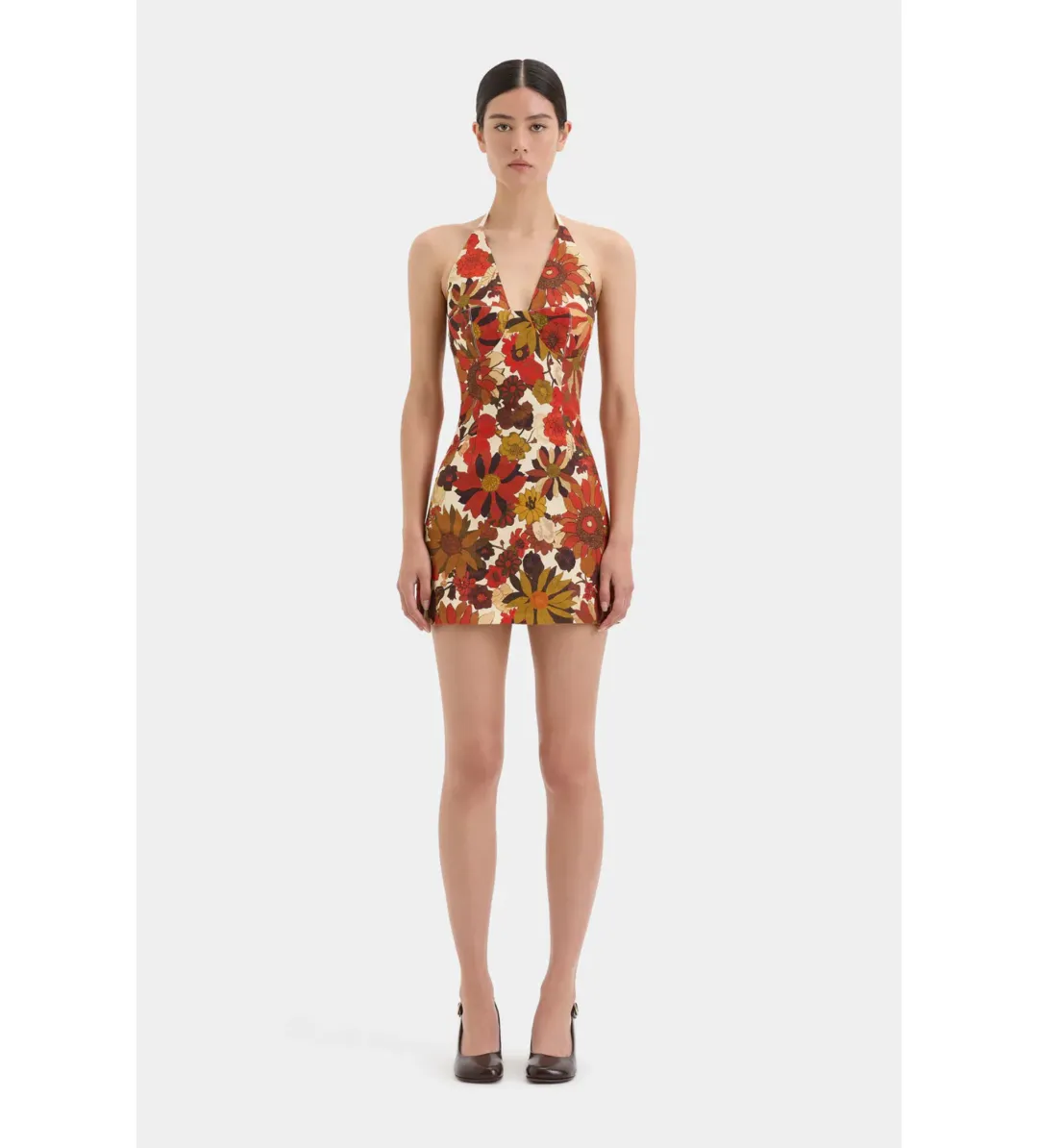 Sir The Label Castella Mini Dress Red Floral Rosso Size 1/AU 8 for rent on The Volte - main image