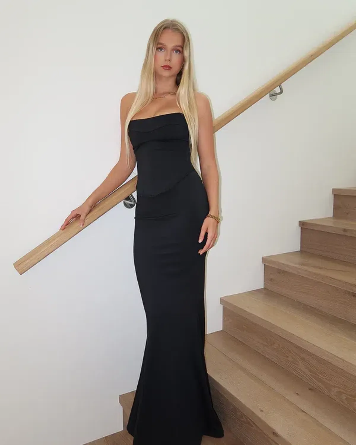 HNTR the Label Louie Gown Noir Size XS/AU 6 - Image 1