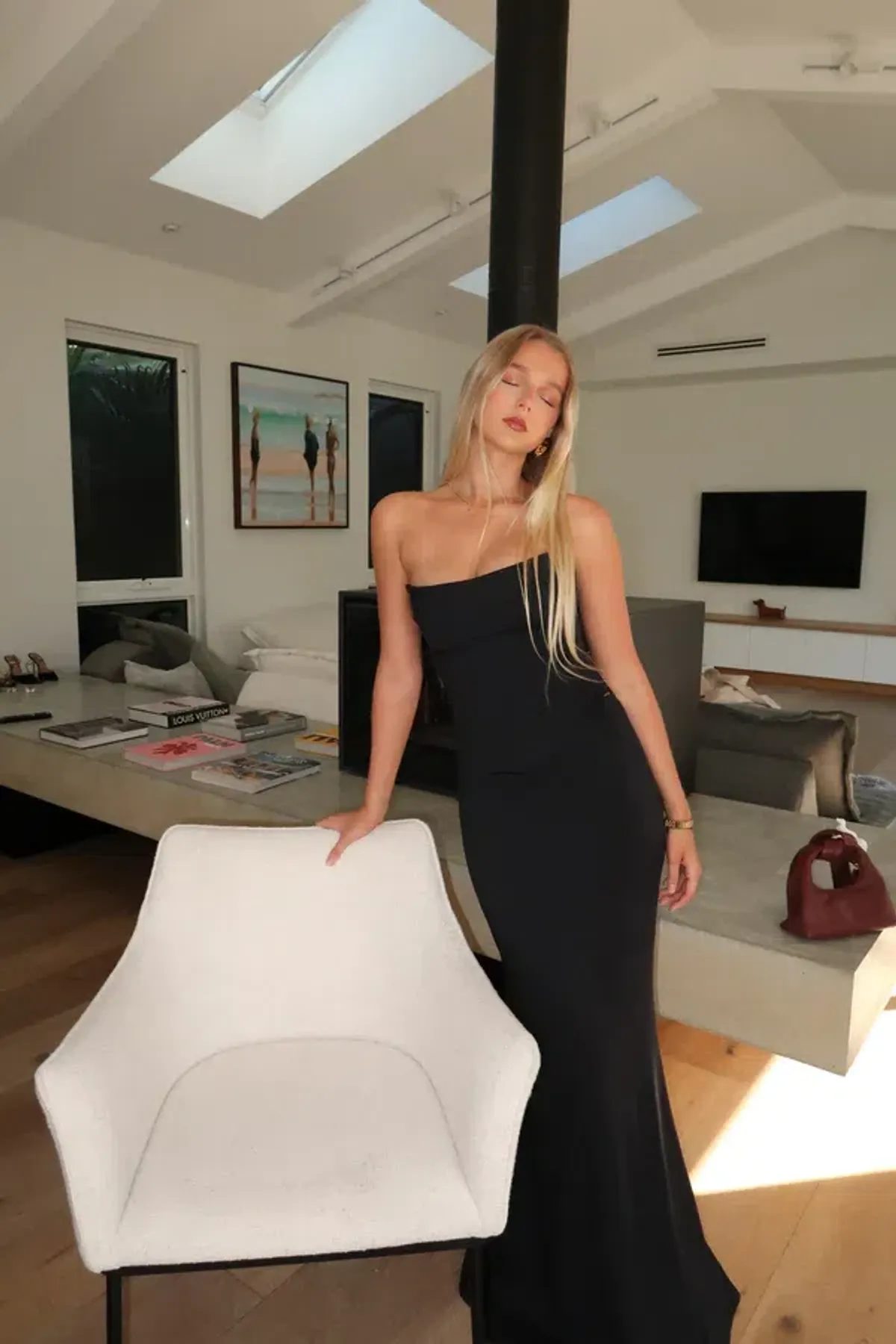 HNTR the Label Louie Gown Noir Size XS/AU 6 - Image 3