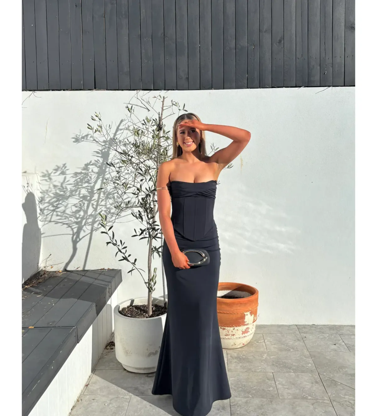 HNTR the Label Louie Gown Noir Size XS/AU 6 - Image 2