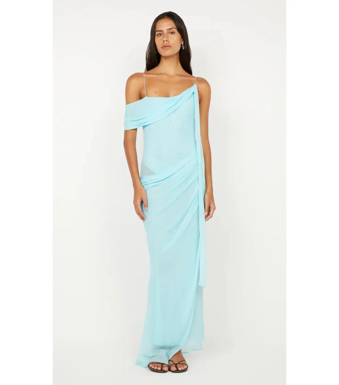 Bec & Bridge Danka Asym Maxi Dress in Turquoise Size AU 6 for rent on The Volte - main image