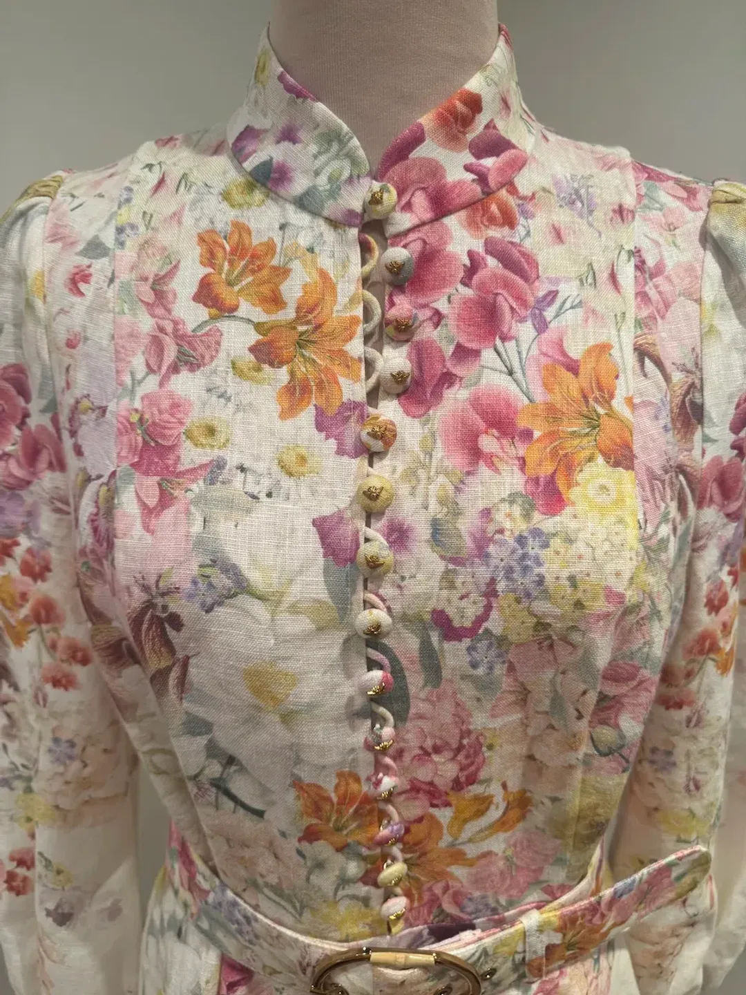 Zimmermann Natura Buttoned Mini Dress for rent on The Volte - main image