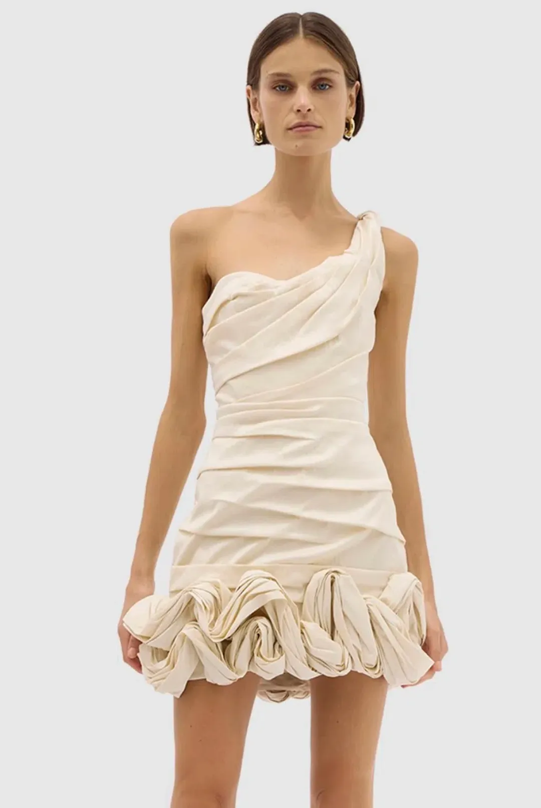Rachel Gilbert Ochre Mini Dress Cream Size 2 / AU 10 for rent on The Volte - main image