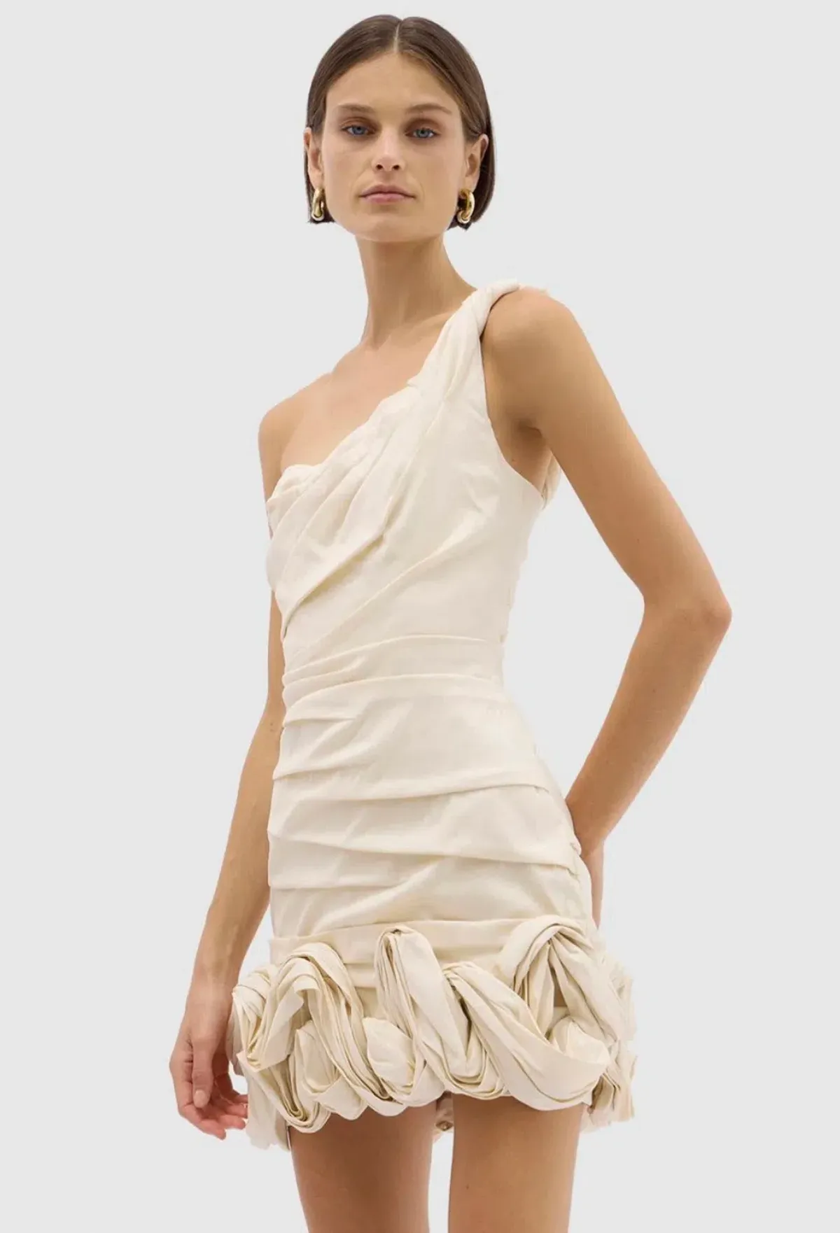 Rachel Gilbert Ochre Mini Dress Cream Size 2 / AU 10 - Image 3