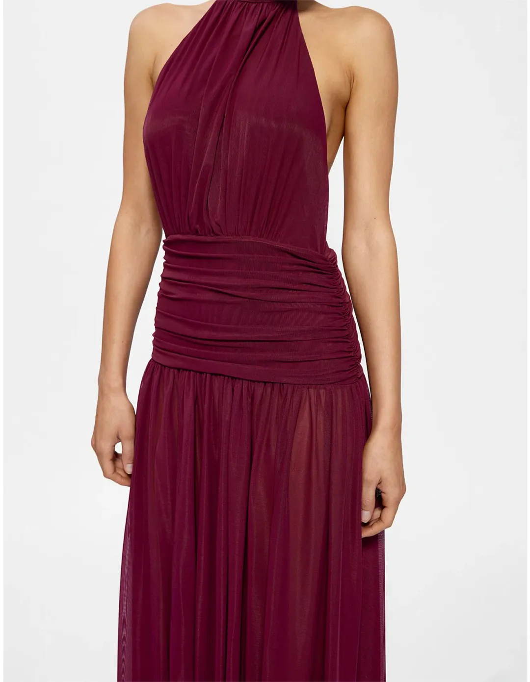 Effie Kats Verity Gown Burgundy Size 8 for rent on The Volte - main image