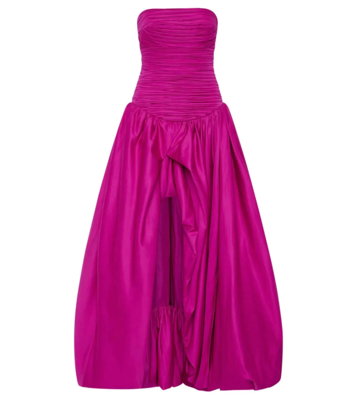 Aje Violette Bubble Hem Maxi Dress Deep Magenta; size 8 - Image 5