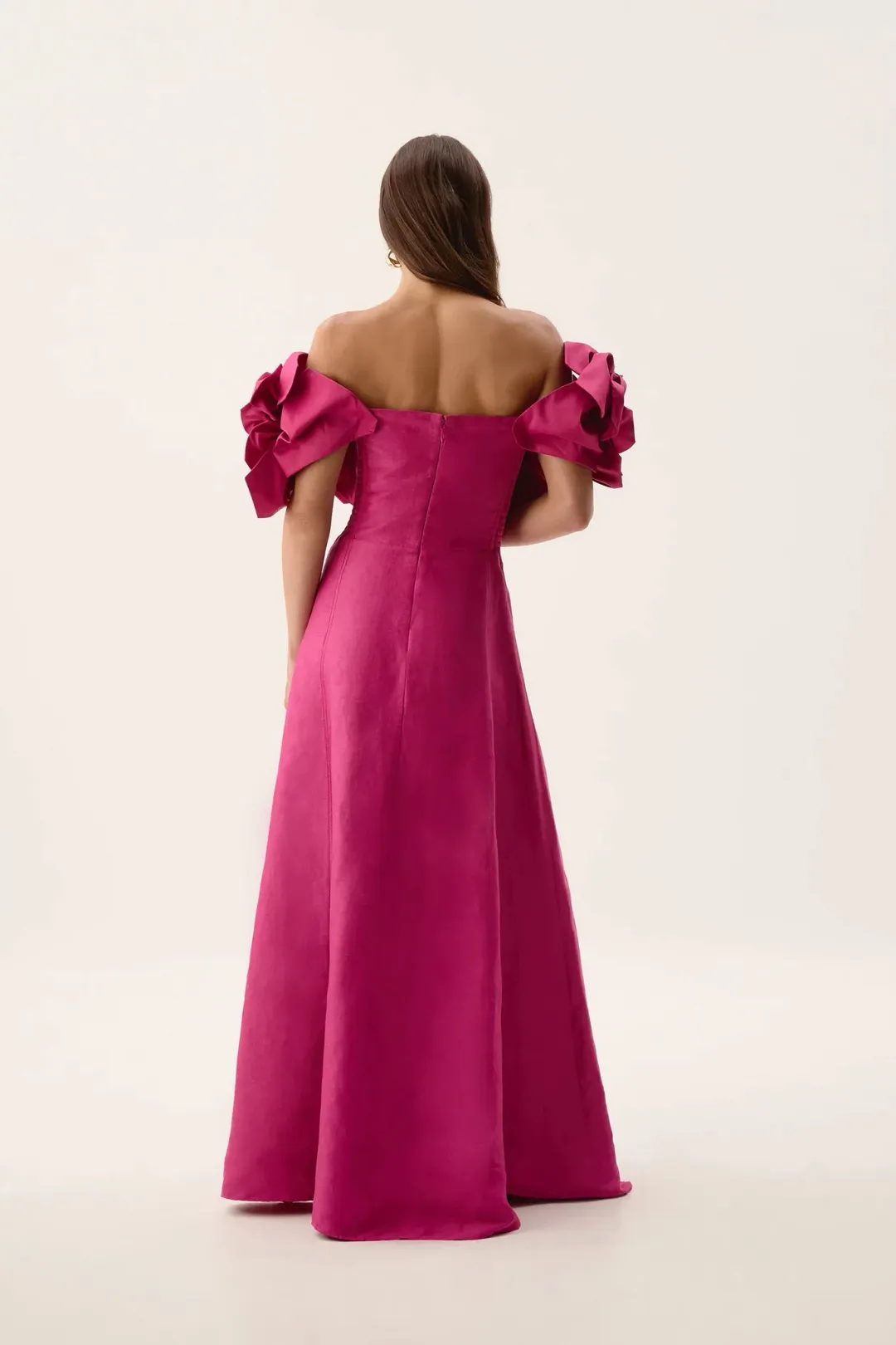 Aje Etta Gown Dress Pink Size 8 for rent on The Volte - main image