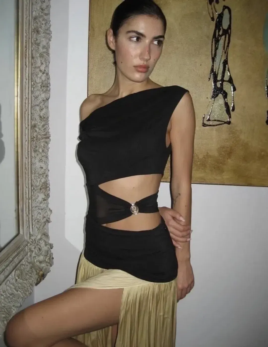 Bec & Bridge Dress Serene ASYM Maxi Dress Size 6 for rent on The Volte - main image