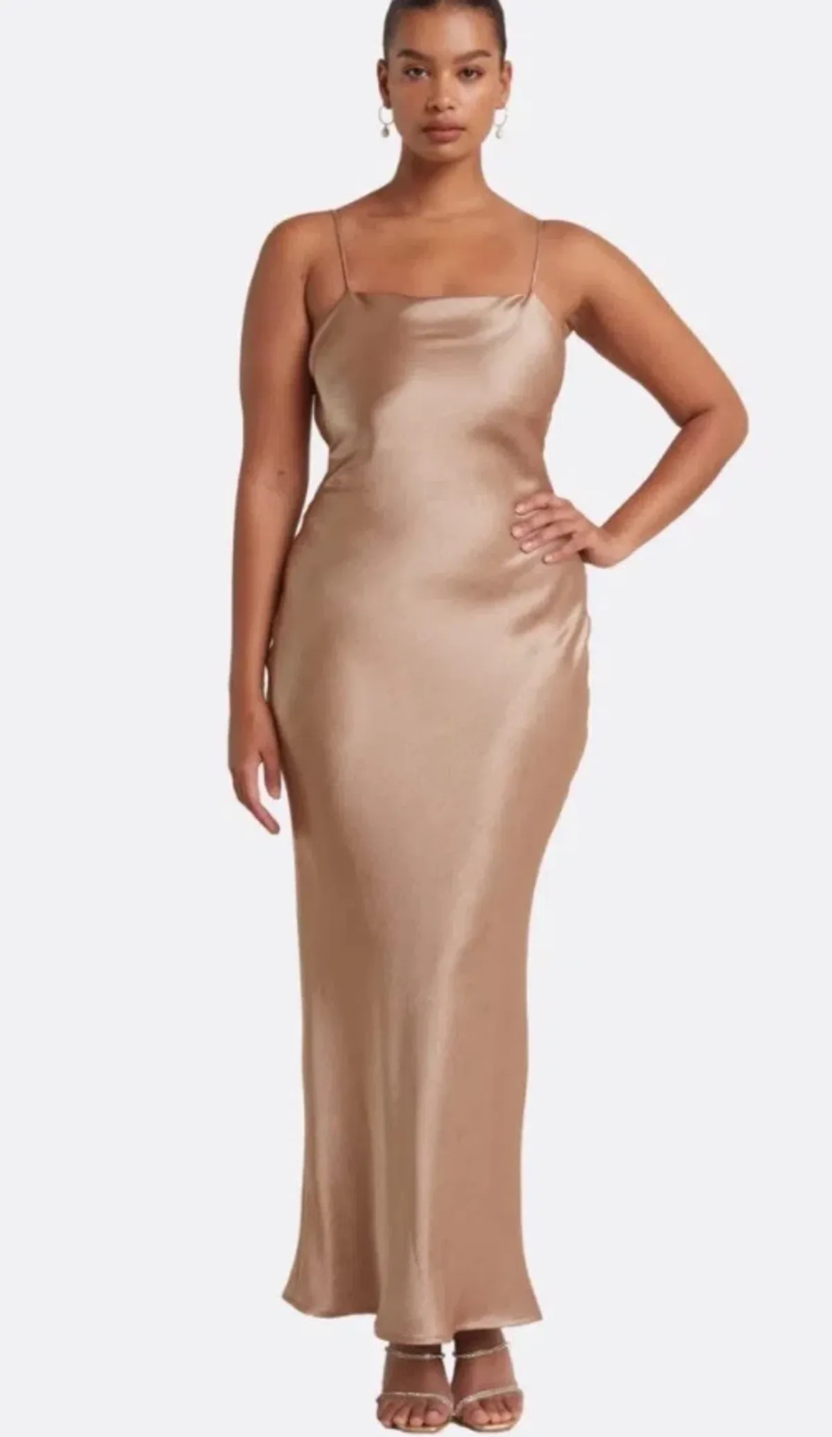 Bec & Bridge Dress The Dreamer Tie Dress In Golden Size AU 10 - Image 1