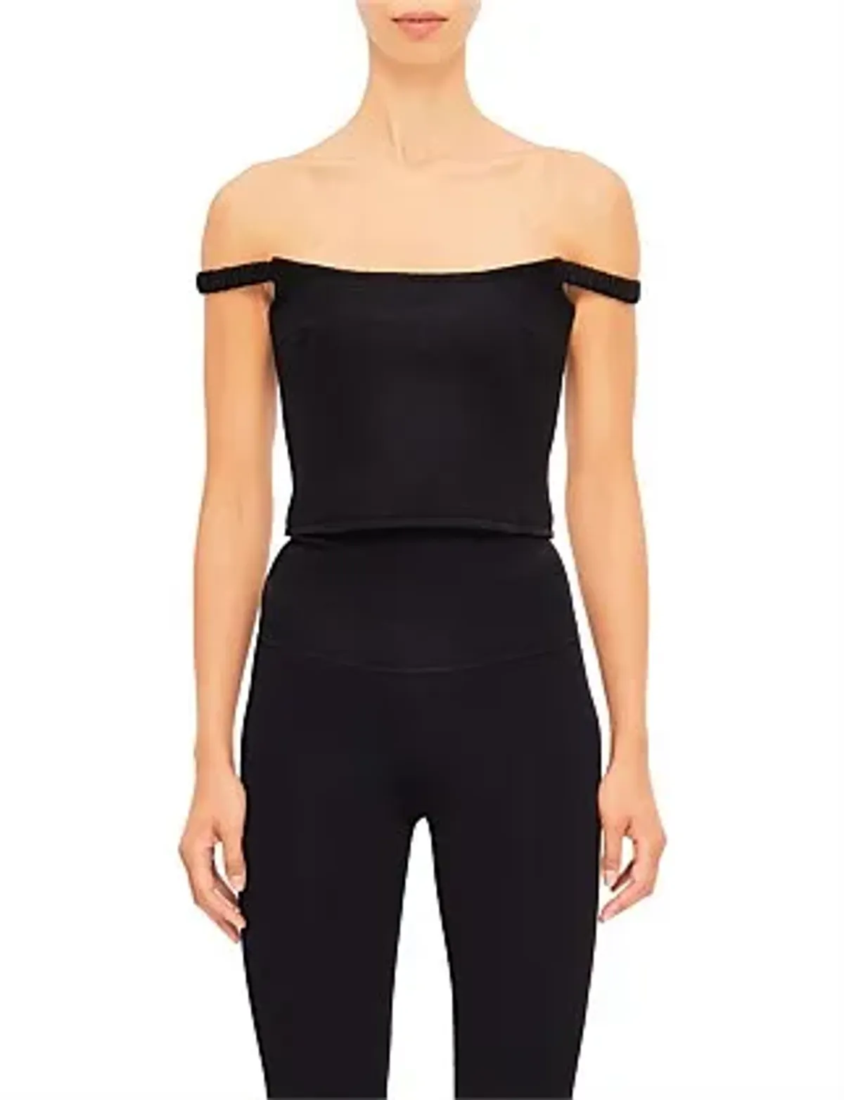 Audra Off The Shoulder Top Black Size AU 8 - Image 2