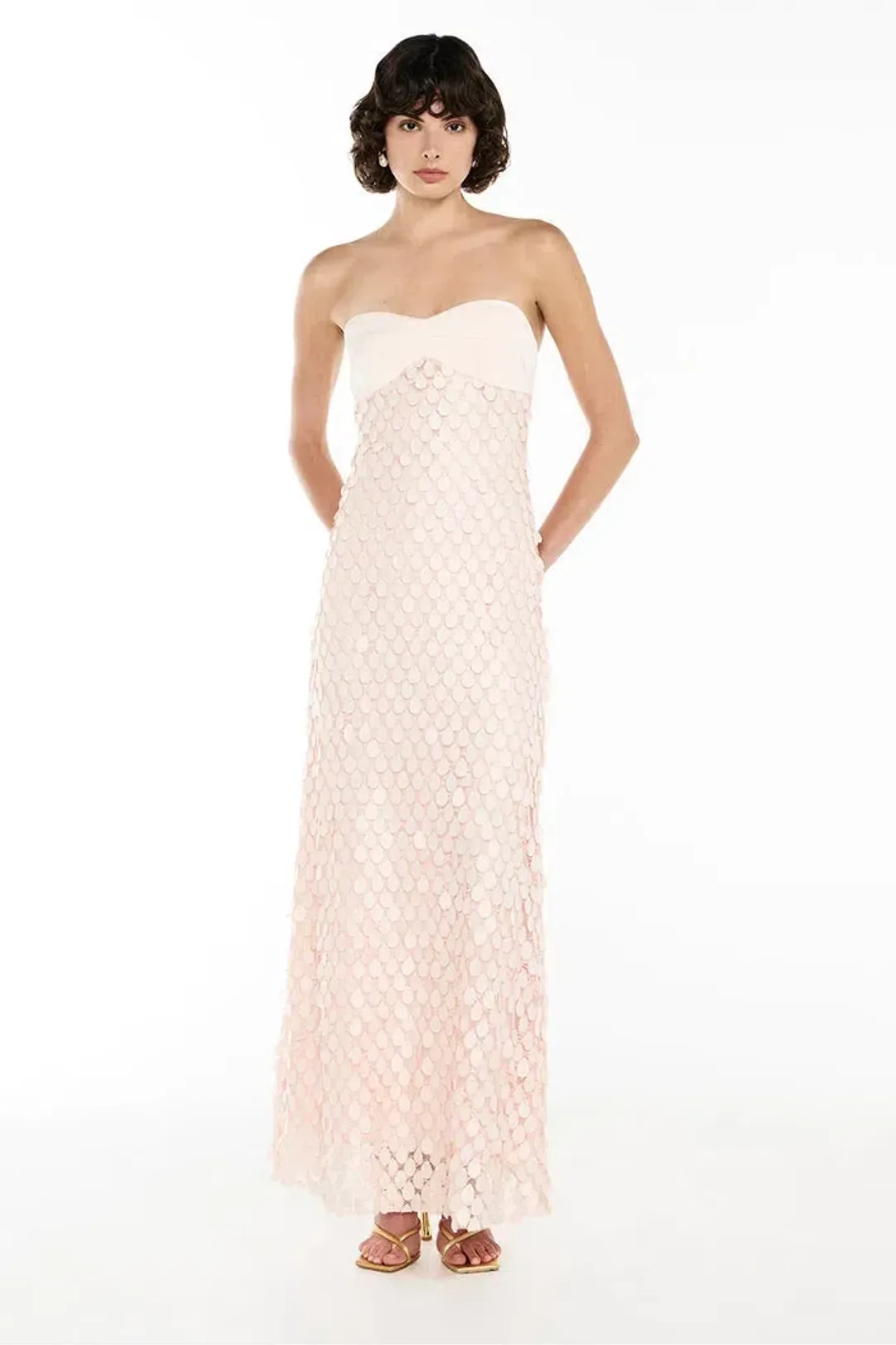 Manning Cartell Supreme Extreme Balconette Maxi Dress Rosewater Size 6 for rent on The Volte - main image