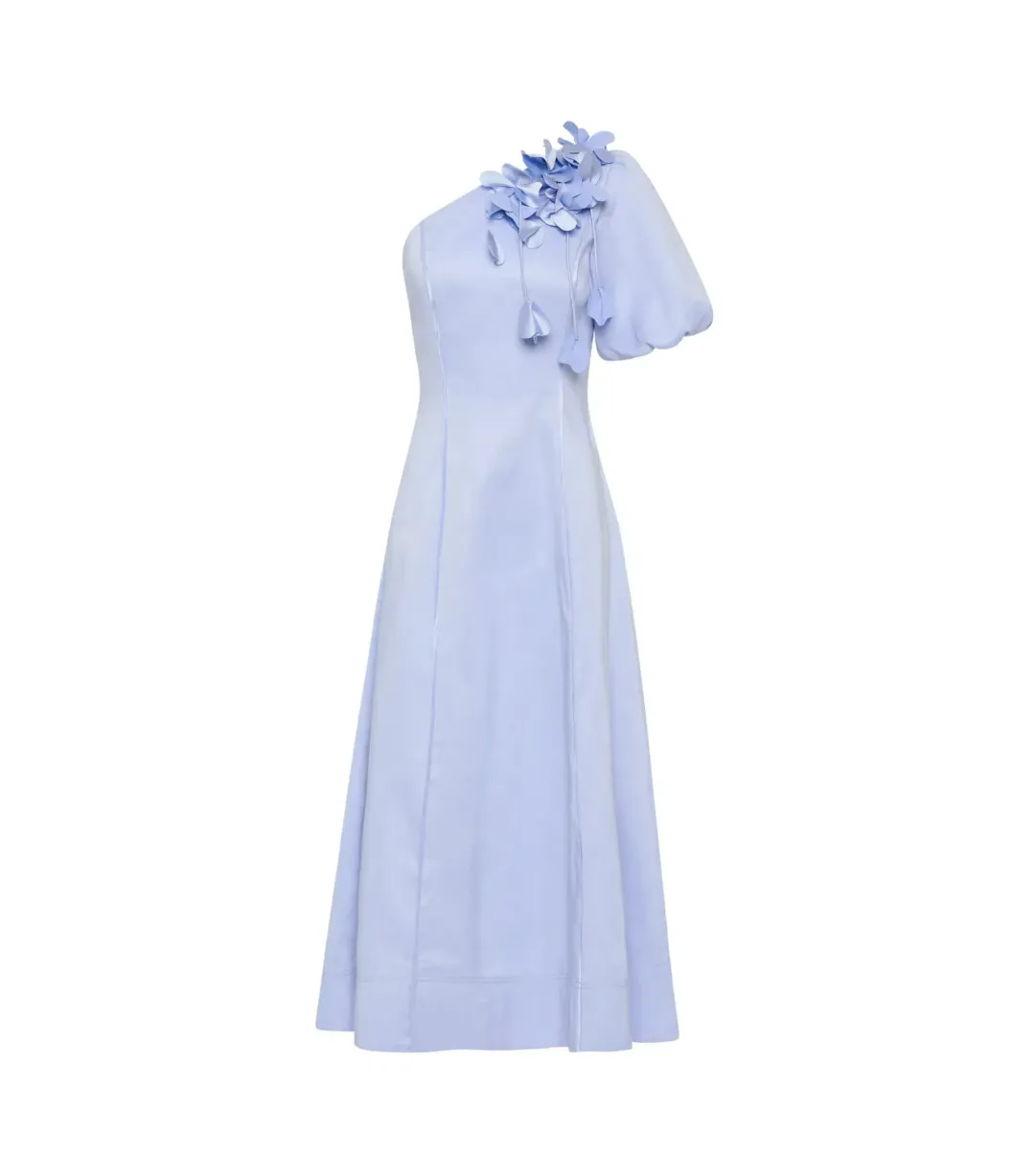 Aje Camille Midi Dress in Pale Blue Size AU 12 for rent on The Volte - main image