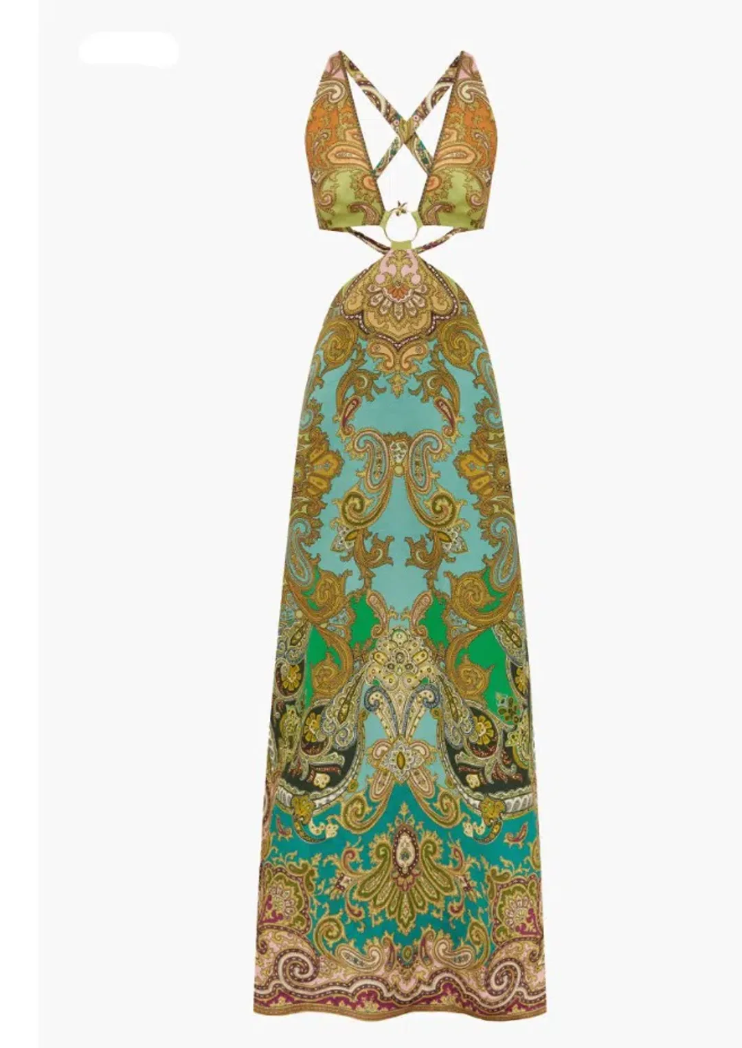 Alemais Clemenza Cut Out Midi Dress Size AU 12  for rent on The Volte - main image