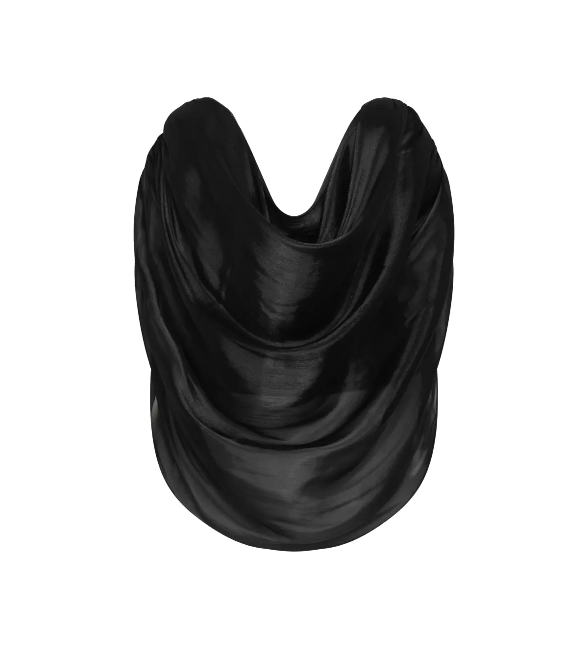 Bianca Spender Liquid Organza Tidal Bustier Top Black Size 10 - Image 6