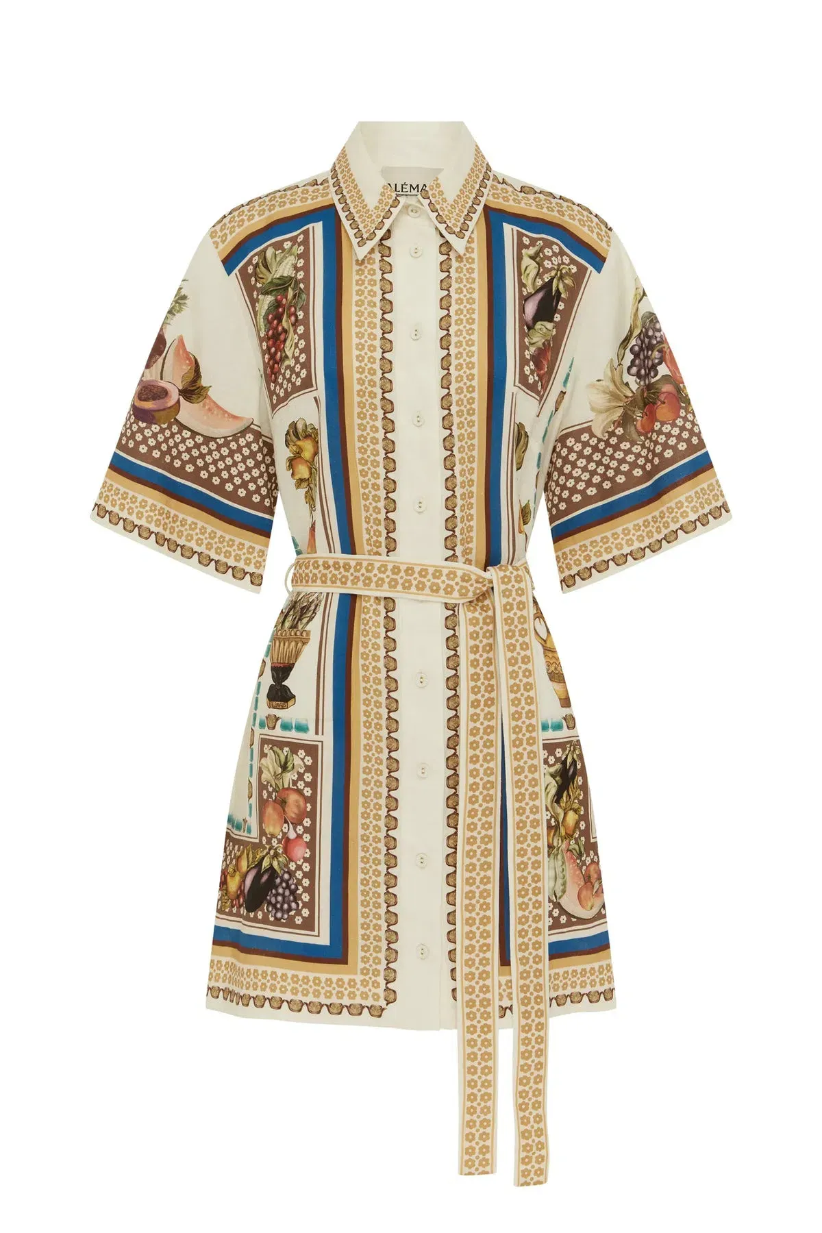 Alemais Mercado Mini Dress Multicolour Size AU 14 - Image 5