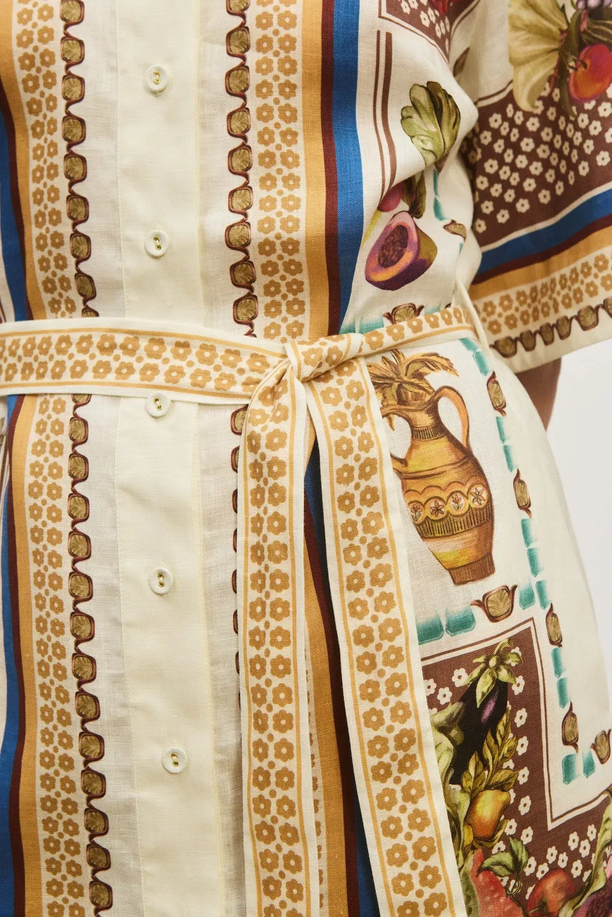 Alemais Mercado Mini Dress Multicolour Size AU 14 - Image 6