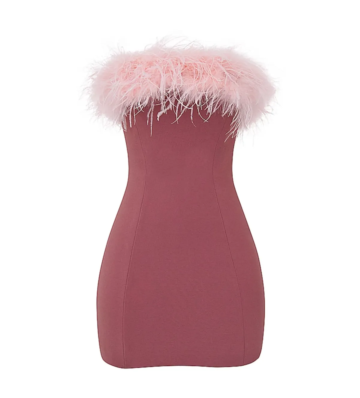 House Of Cb Alexa Warm  Mini Dress Size Pink Feather XS/ AU 6 - Image 8