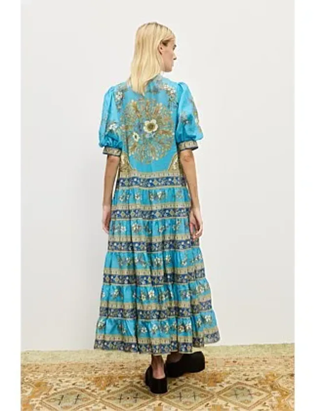 Alemais Cassie Tiered Midi Dress Size 10 for rent on The Volte - main image