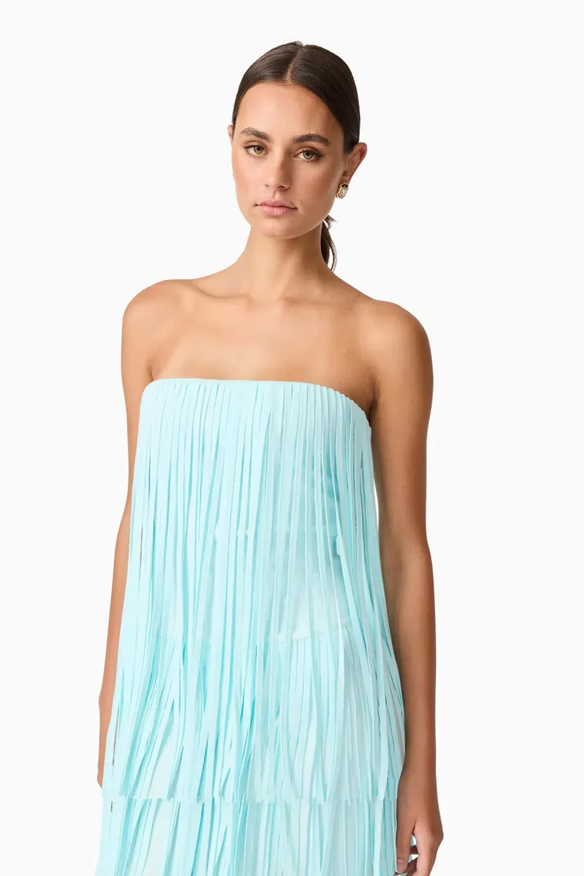 Elliatt Alya Tiered Maxi Dress in Blue Size 6 - Image 3