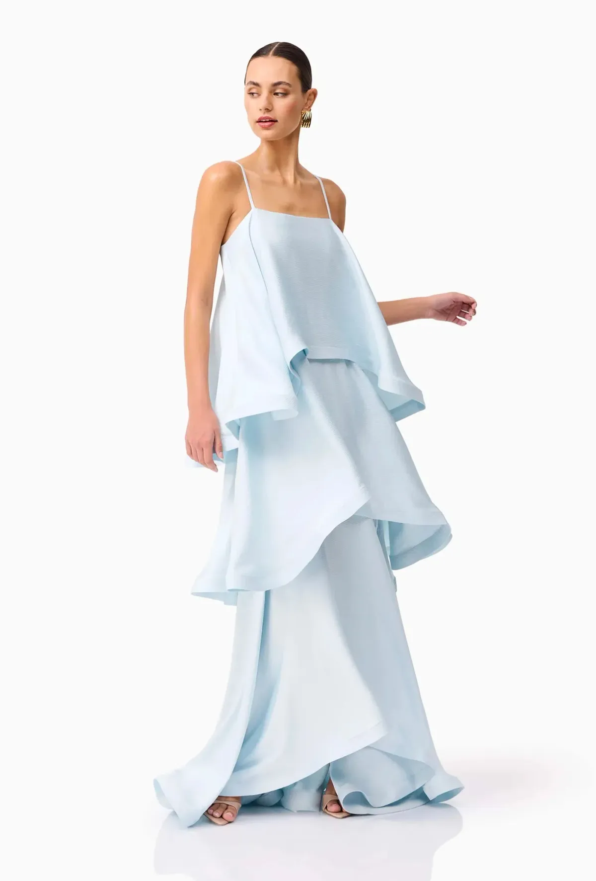 Elliatt Tilly Tiered Maxi Dress Blue Size XS / AU 6 - Image 2