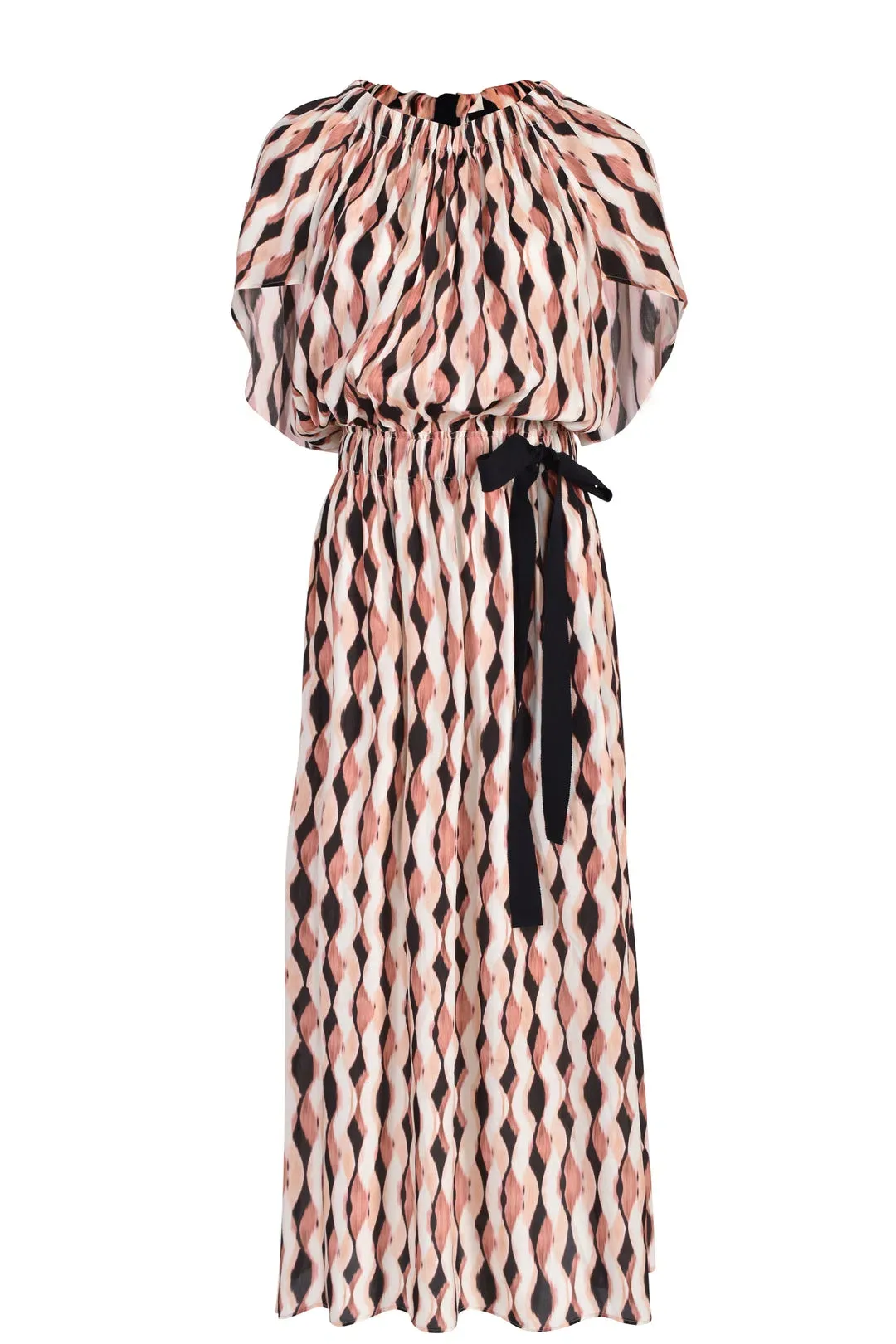 Husk Florence Print Midi Dress in Brown Size M/AU 10 for rent on The Volte - main image