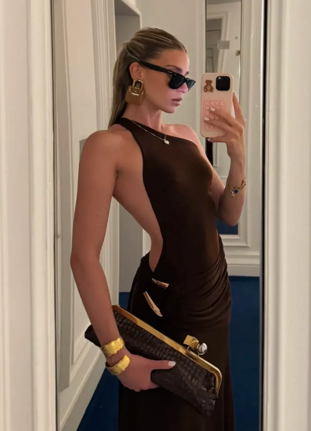 Ance Gria Gaia Gown Brown Size M / AU10 for rent on The Volte - main image