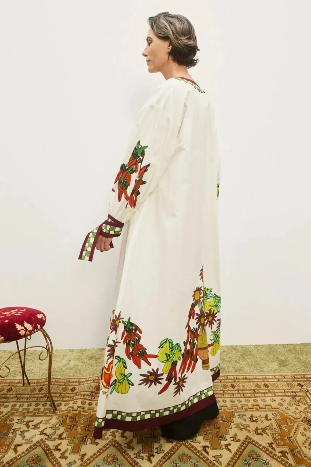 Alemais Katerina V Neck Midi Dress Size 10  for rent on The Volte - main image