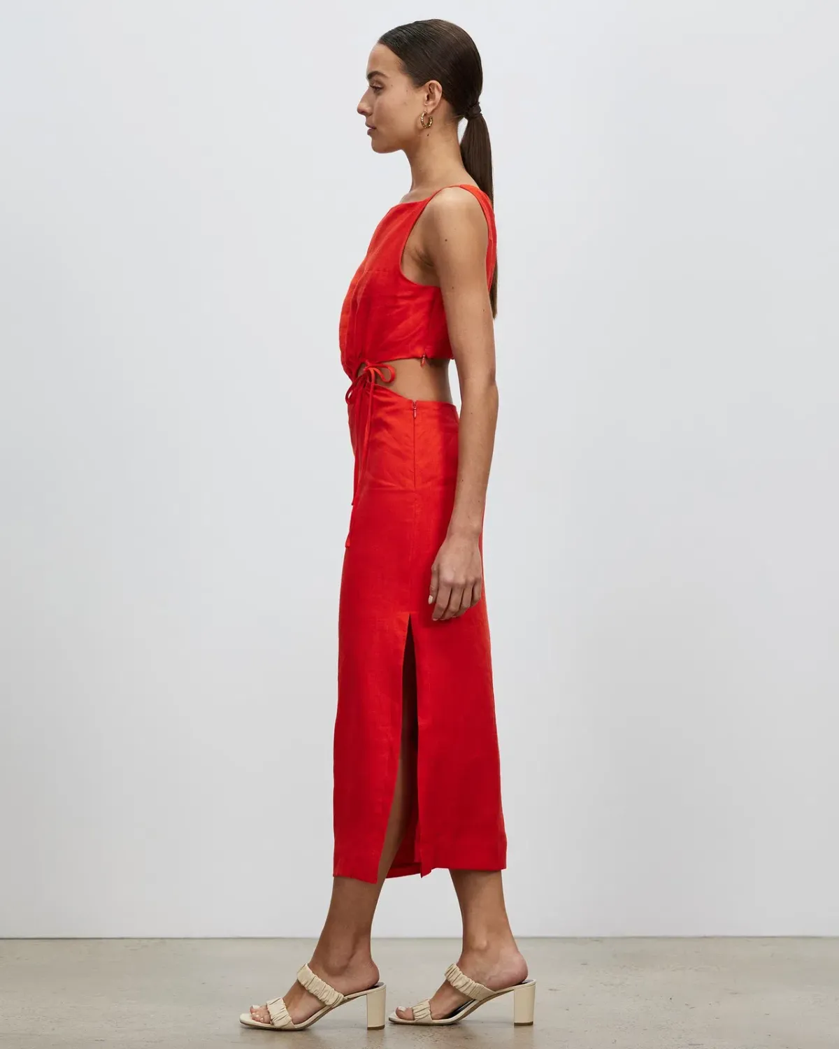Lover Talia Midi Dress Red Size 12 - Image 2