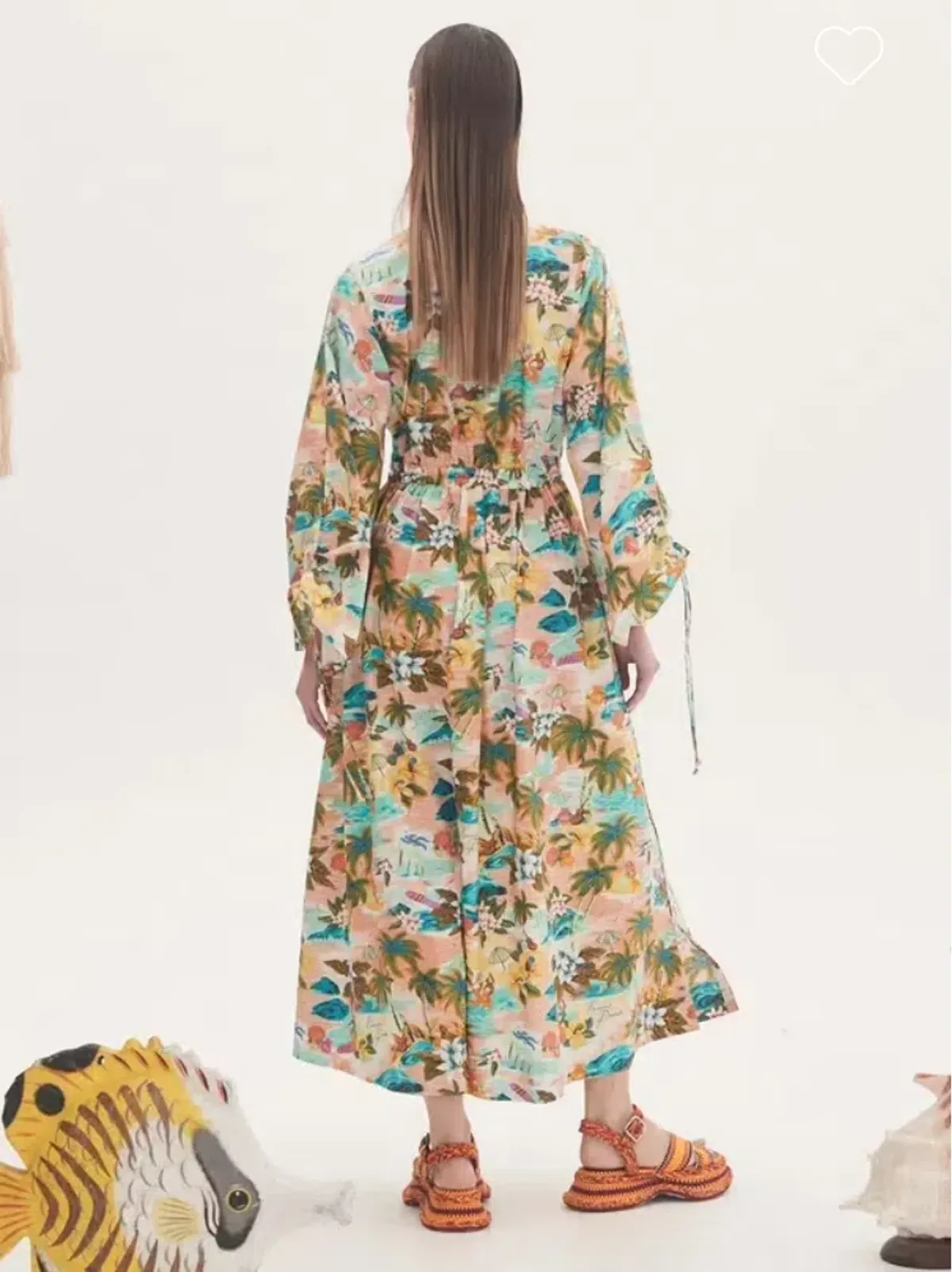 Alemais Mermaid Point Midi Dress Multi-colored Size AU 10 - Image 2