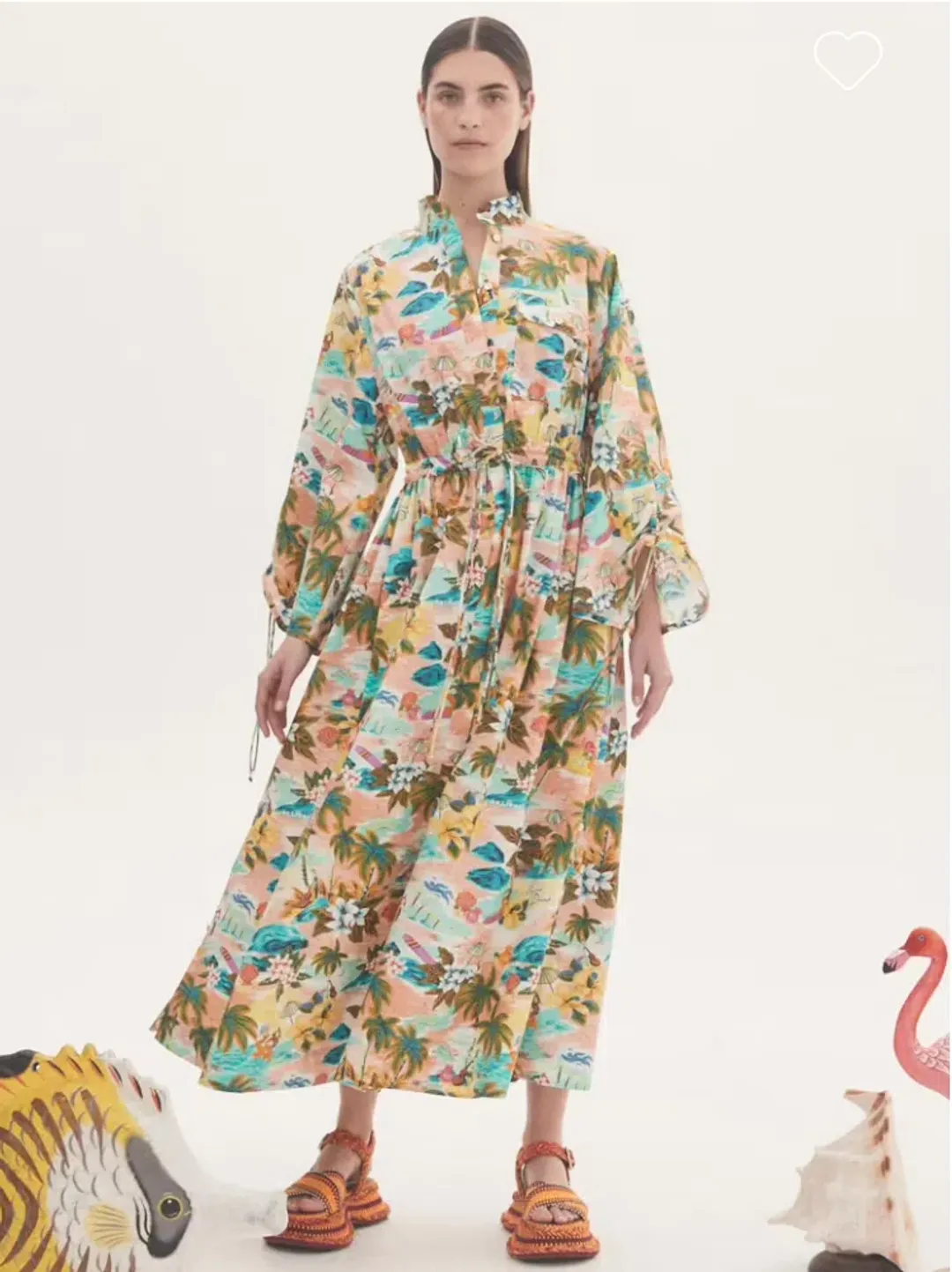 Alemais Mermaid Point Midi Dress Multi-colored Size AU 10 for rent on The Volte - main image