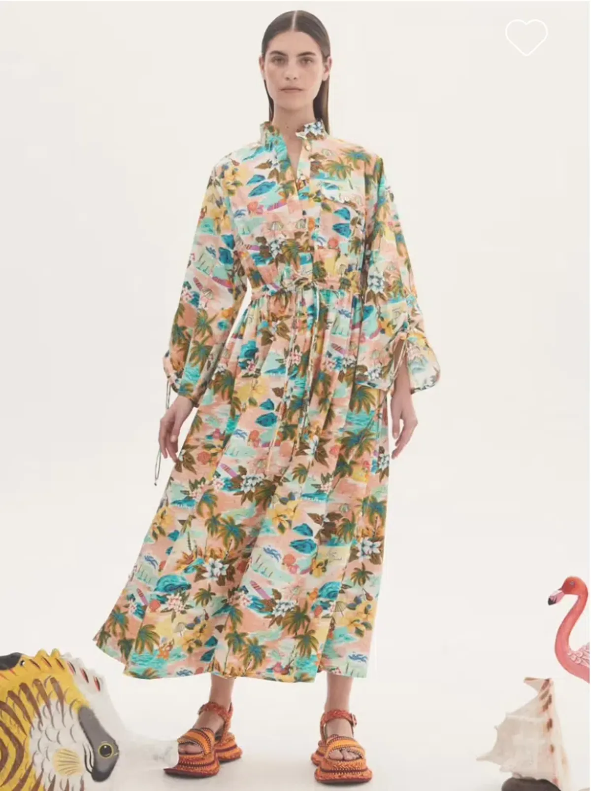 Alemais Mermaid Point Midi Dress Multi-colored Size AU 10 - Image 1