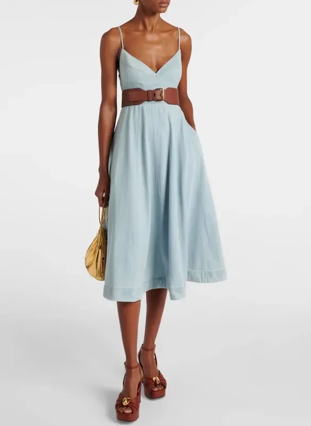 Zimmermann Acacia Denim Swing Dress size 2 for rent on The Volte - main image