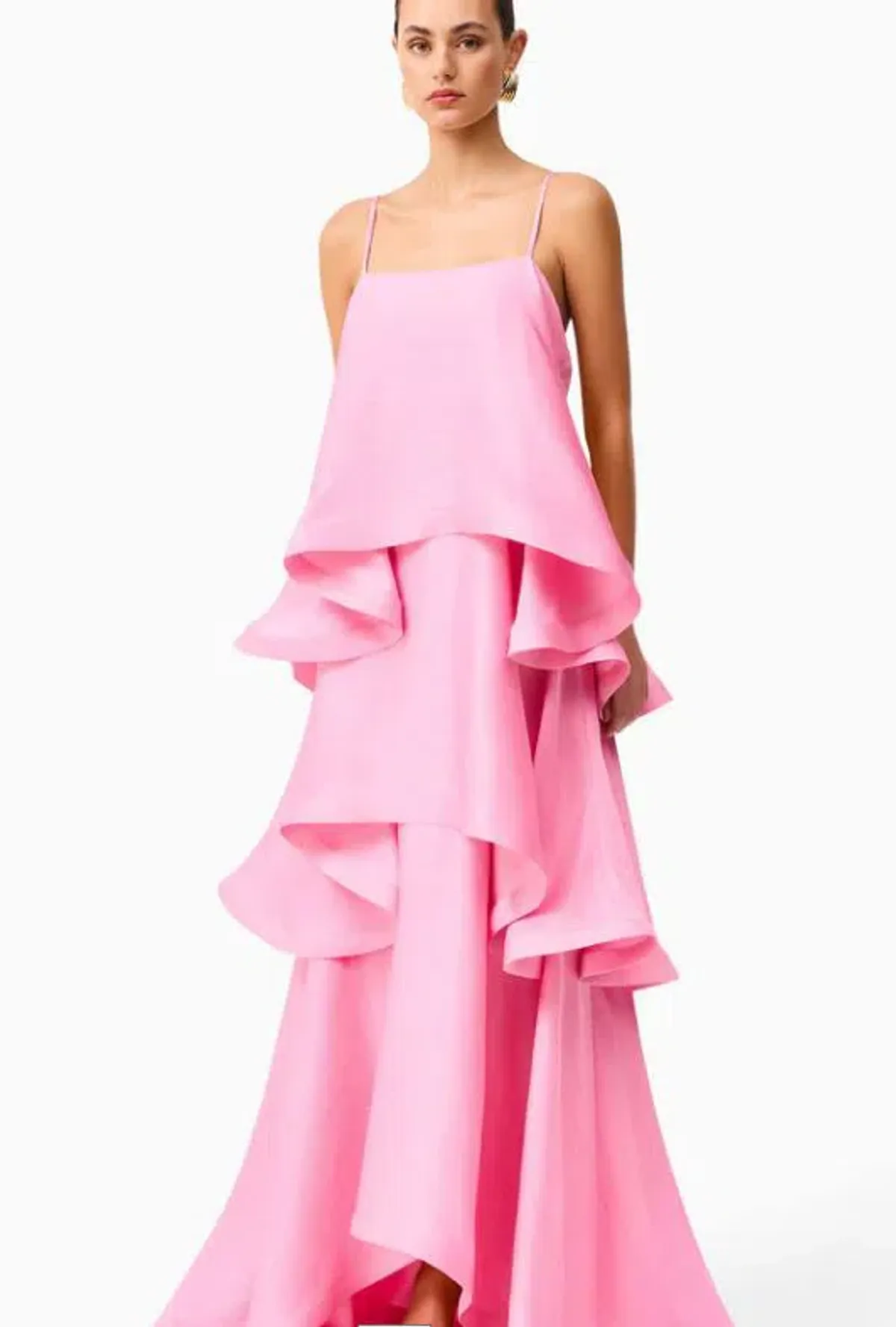 Elliatt Tilly Tiered Maxi Dress in Pink Size M / AU10 - Image 3