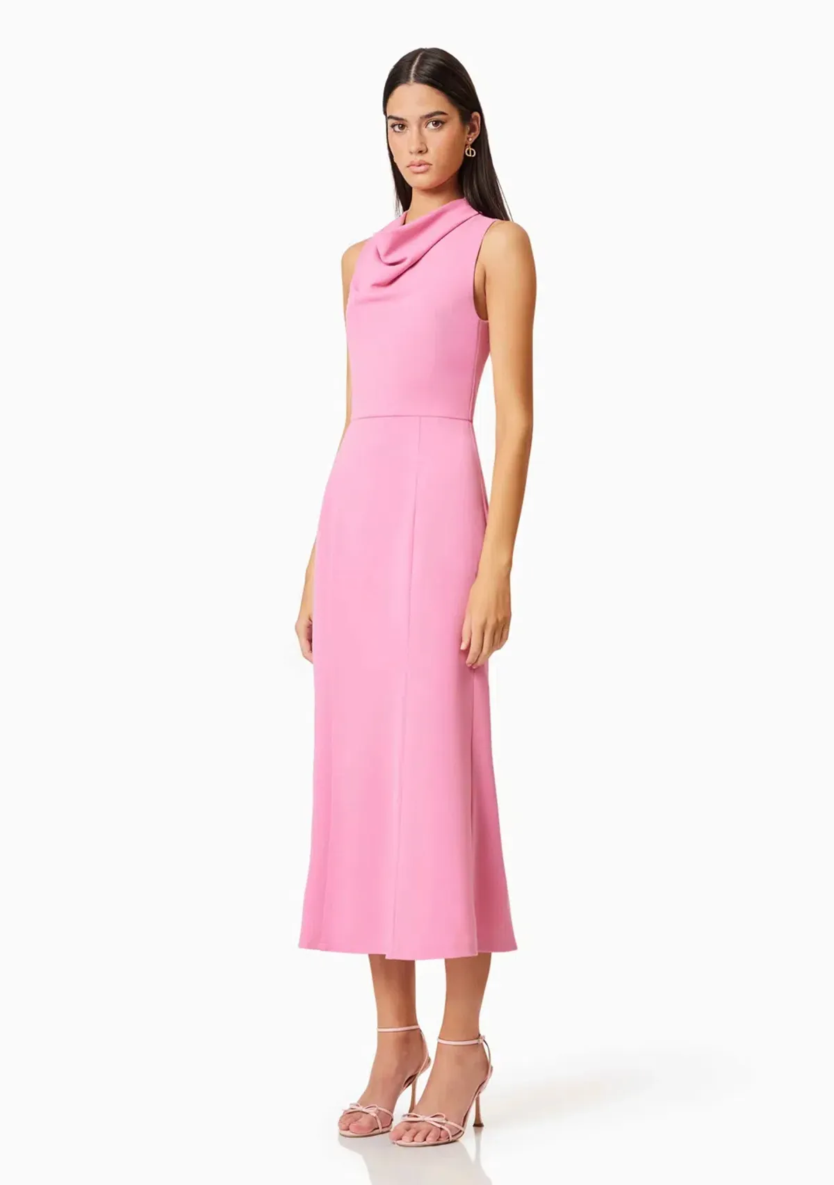 Elliat Jamie Midi Dress in Pink Size 6 - Image 3