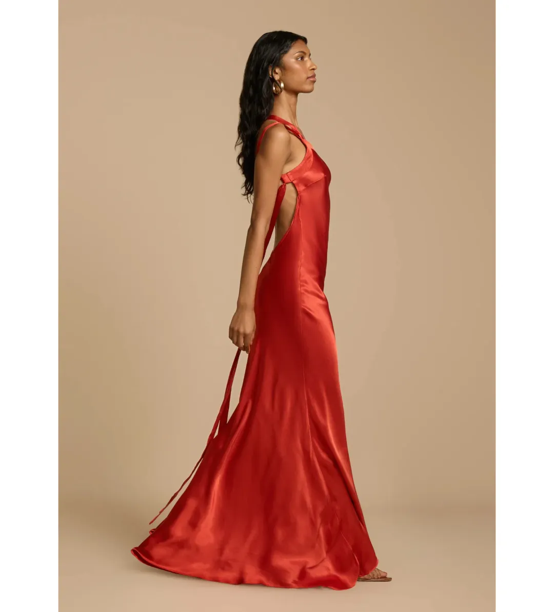 Arcina Ori Monique Maxi Gown Rust Size XS/ AU 6 for rent on The Volte - main image