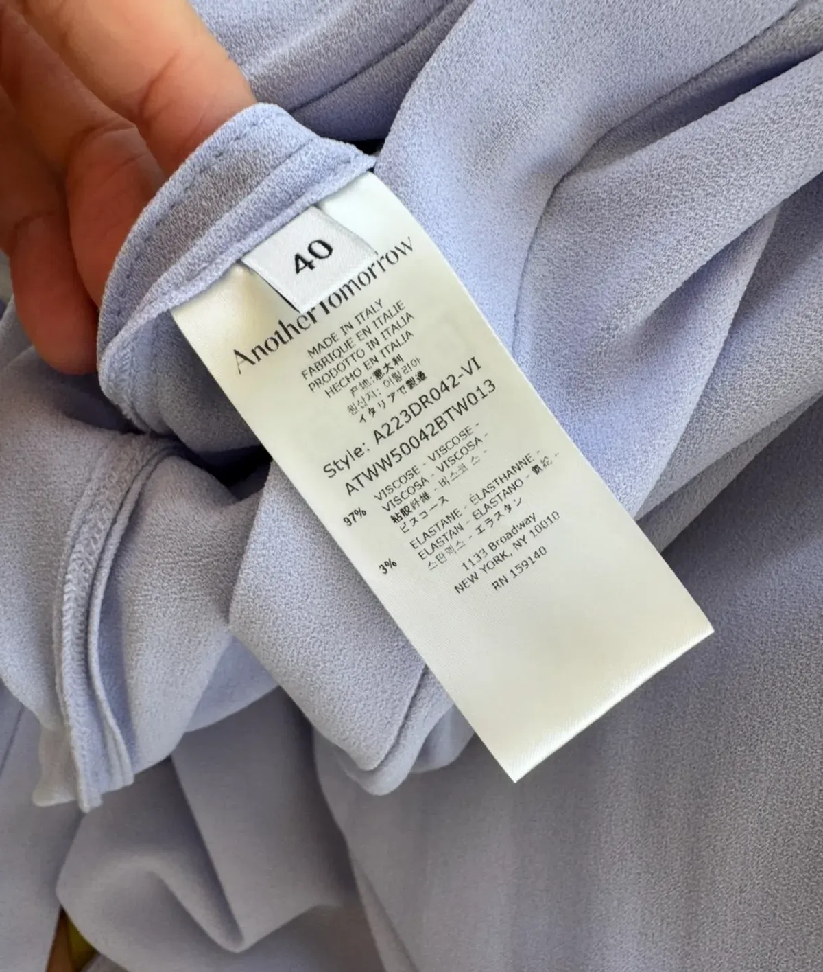 Another Tomorrow Shirtdress Purple Size 8 - Image 5