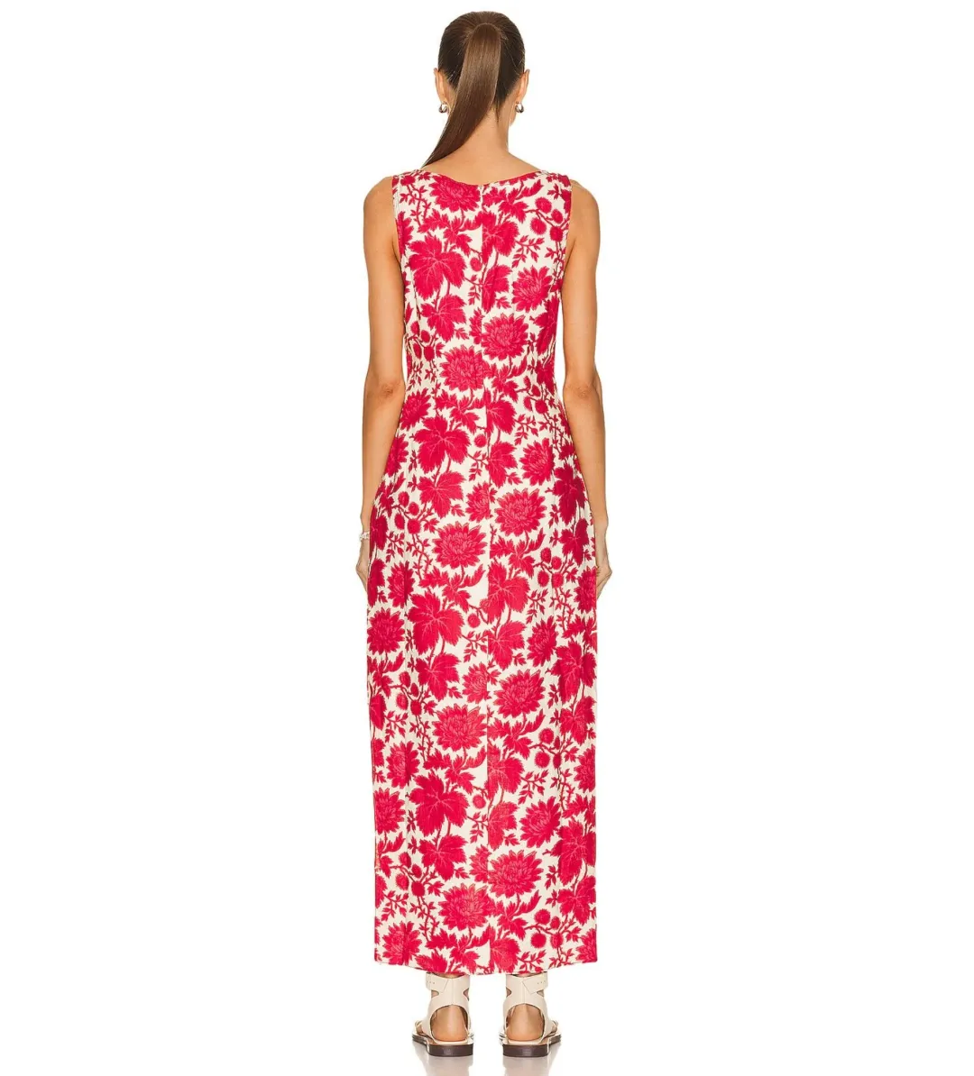 Sir the Label Cinta Cut Out Midi Dress Valentina Floral Size 0 AU 6 for rent on The Volte - main image