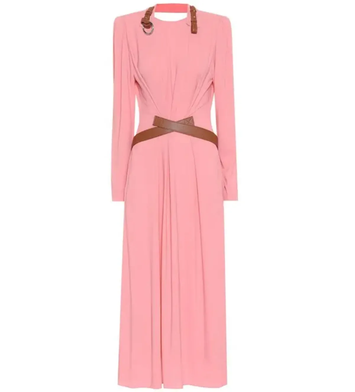 Stella McCartney Belted Silk Dress Pink Size AU 6 - Image 2