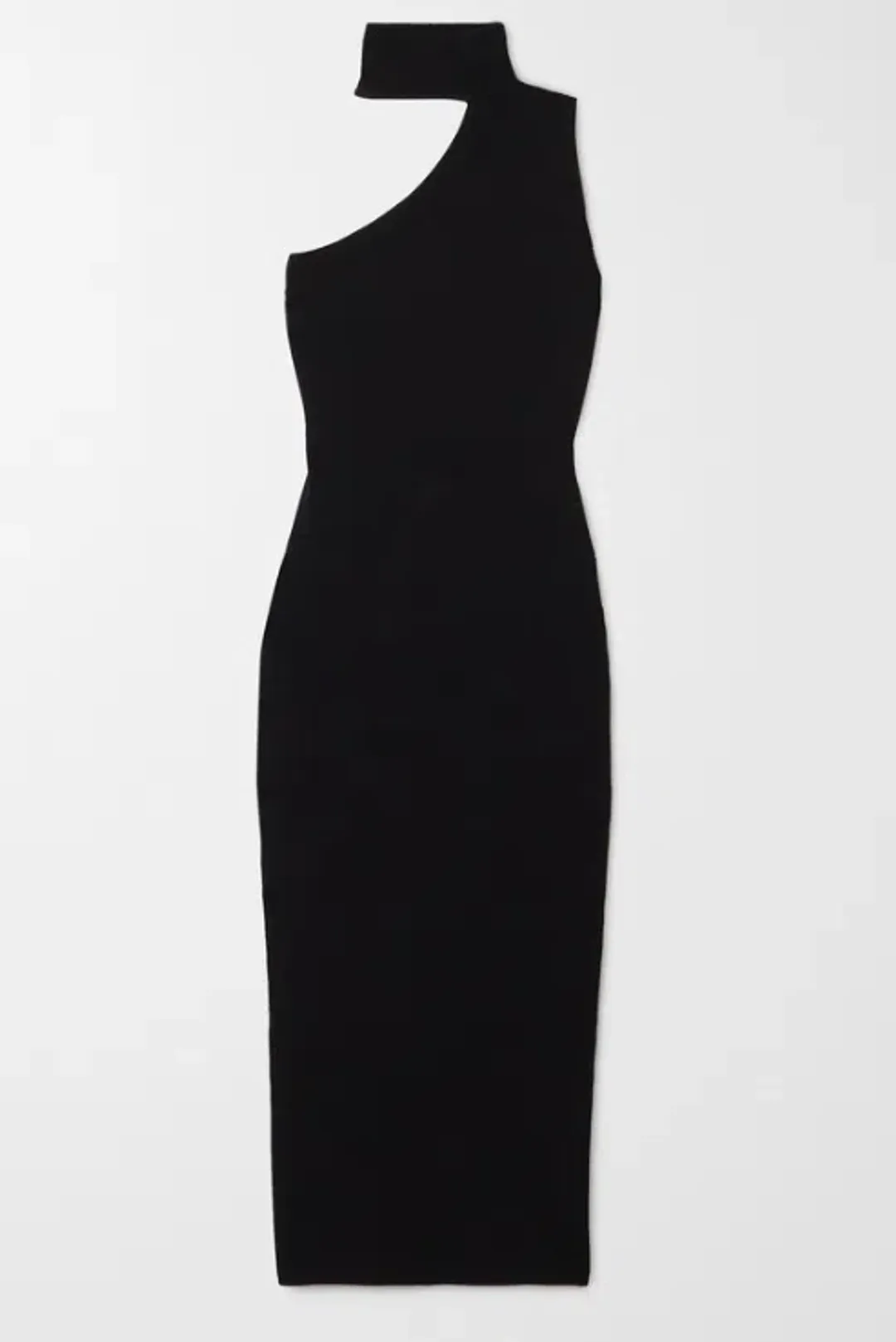 Solace London Black Aria Midi Dress Size S/AU 10 for rent on The Volte - main image
