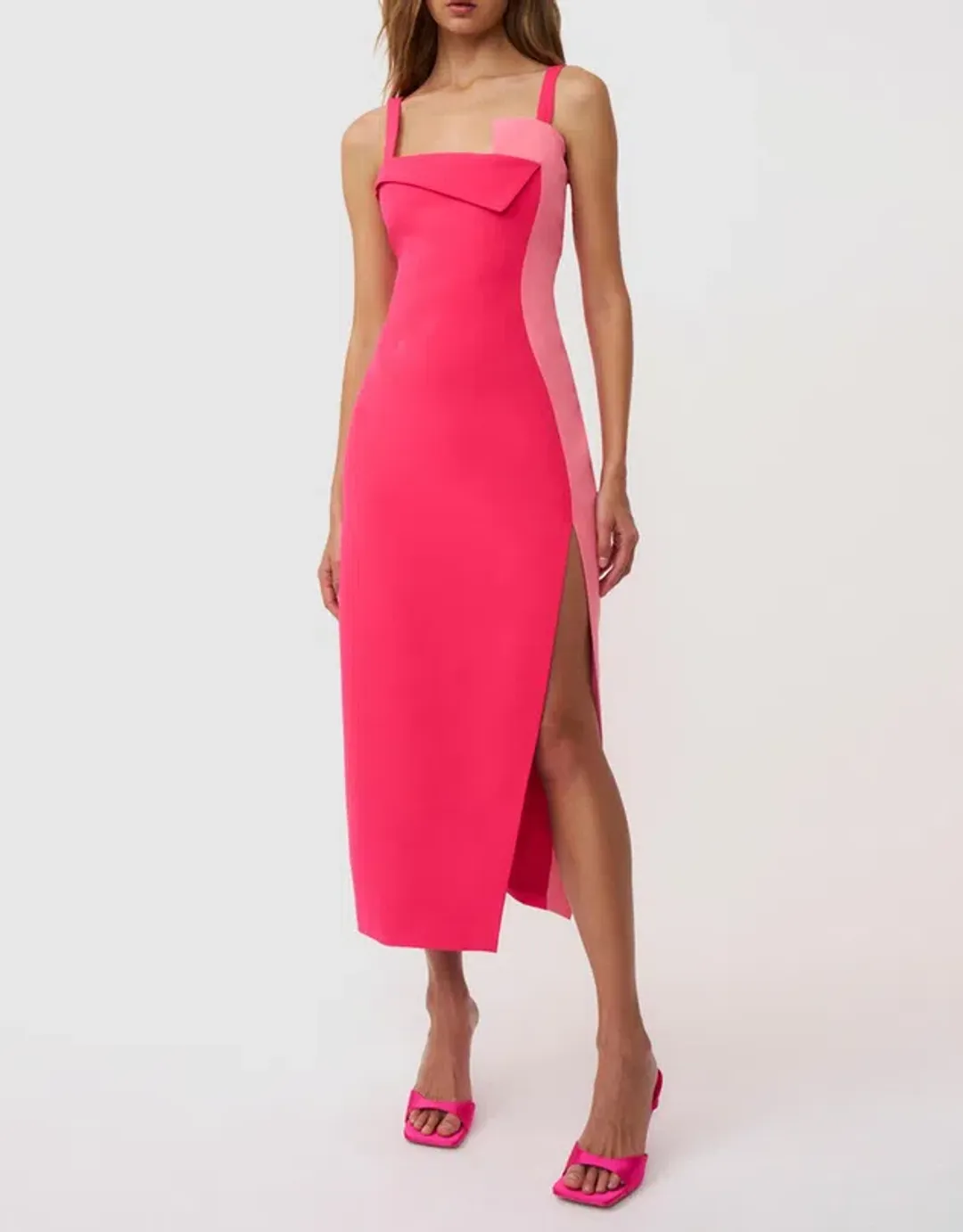 By Johnny Phillipa Fold Contrast Dress Size 10 for rent on The Volte - main image