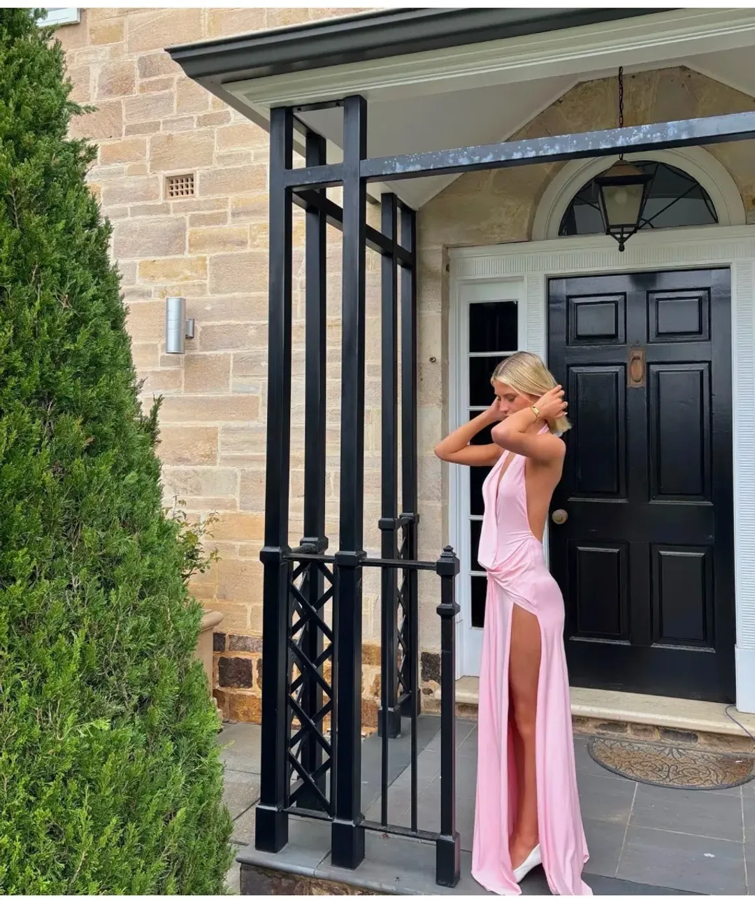 Natalie Rolt Winona Gown Blossom Pink Size 8 for rent on The Volte - main image