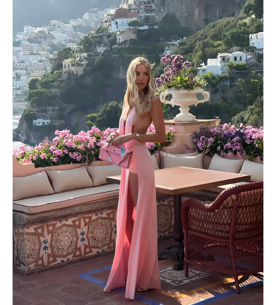 Natalie Rolt Winona Gown Blossom Pink Size 10 for rent on The Volte - main image