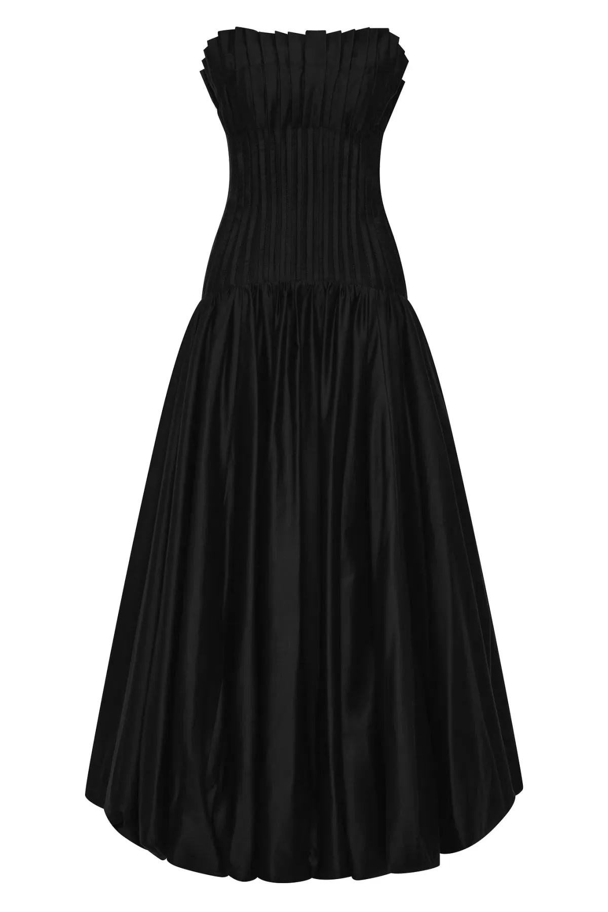 Aje Ivy Bubble Hem Midi Gown Black Size 12 - Image 7