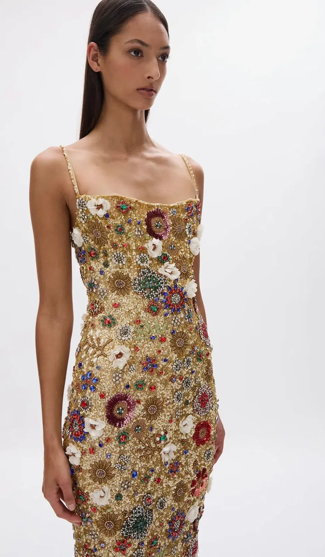 RACHEL GILBERT FRANCESCA GOWN DRESS GOLD SIZE 1 AU 8 for rent on The Volte - main image